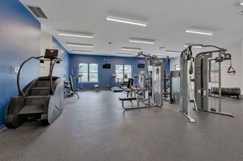 Fitness center with weight & cardio equipment